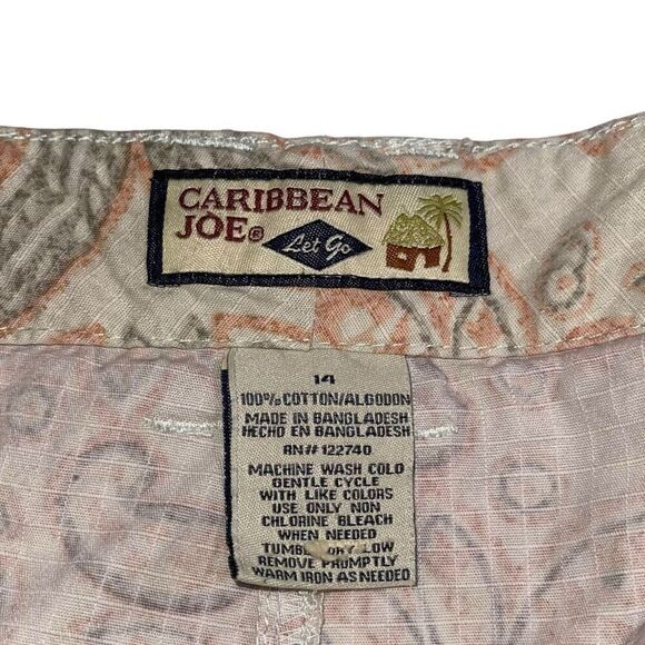 Caribbean Joe‎ Botanical Paisley Print Bermuda Shorts - Size 14 - Picture 4 of 8